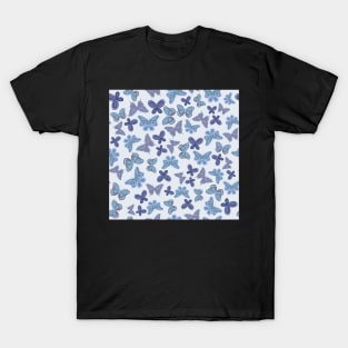 Blue butterfly pattern T-Shirt